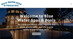 Desktop Screenshot of bluewaterspaandpool.com